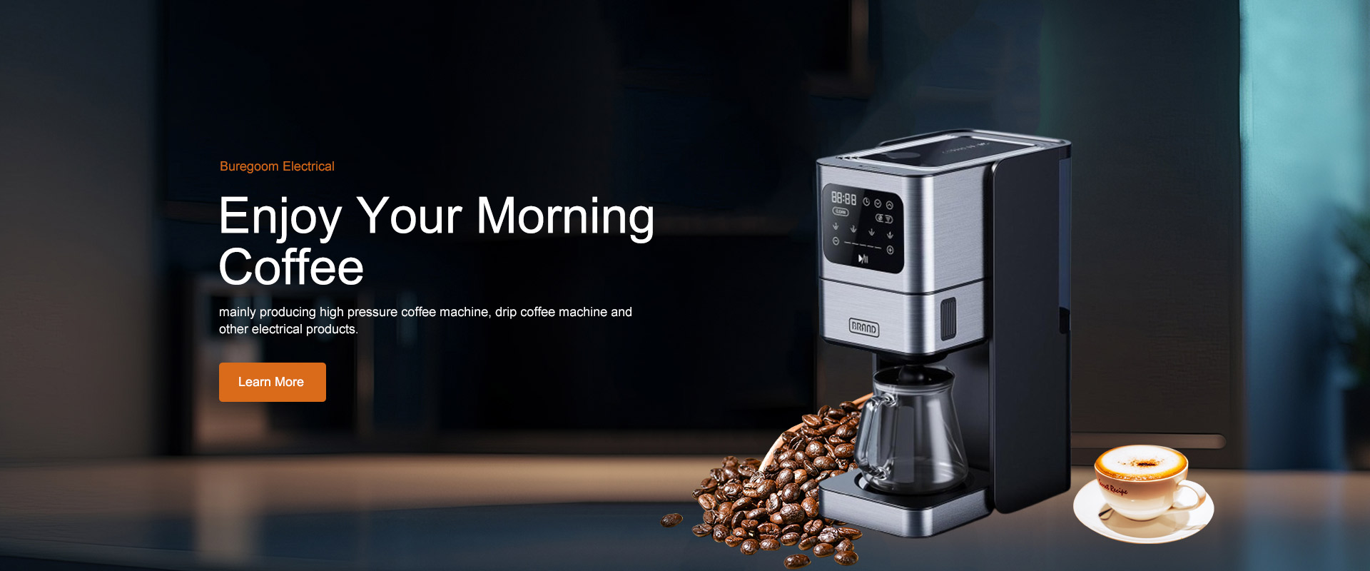mainly producing high pressure coffee machine, drip coffee machine and other electrical products.